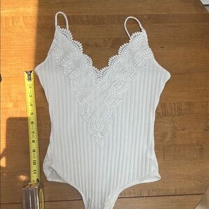 Windsor White Lace bodysuit
